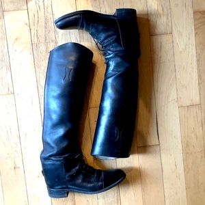 8.5 knee-High Leather Riding Boots by Effingham